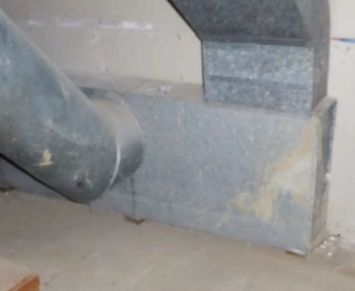 C:\Users\Owner\Desktop\New pics for summer IAQ IQ 2021\water line on duct from floor flood.JPG